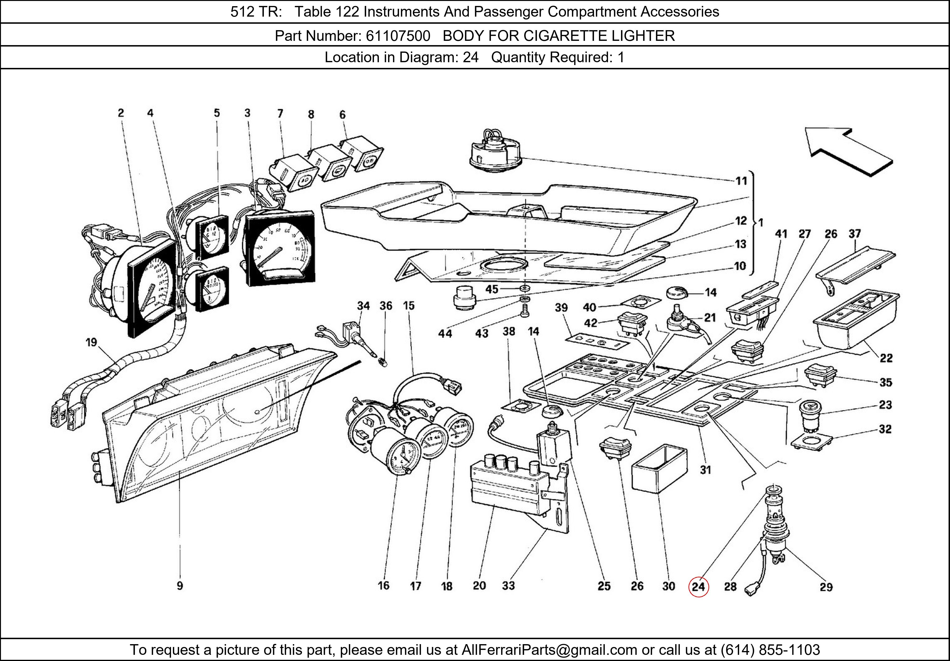 Ferrari Part 61107500