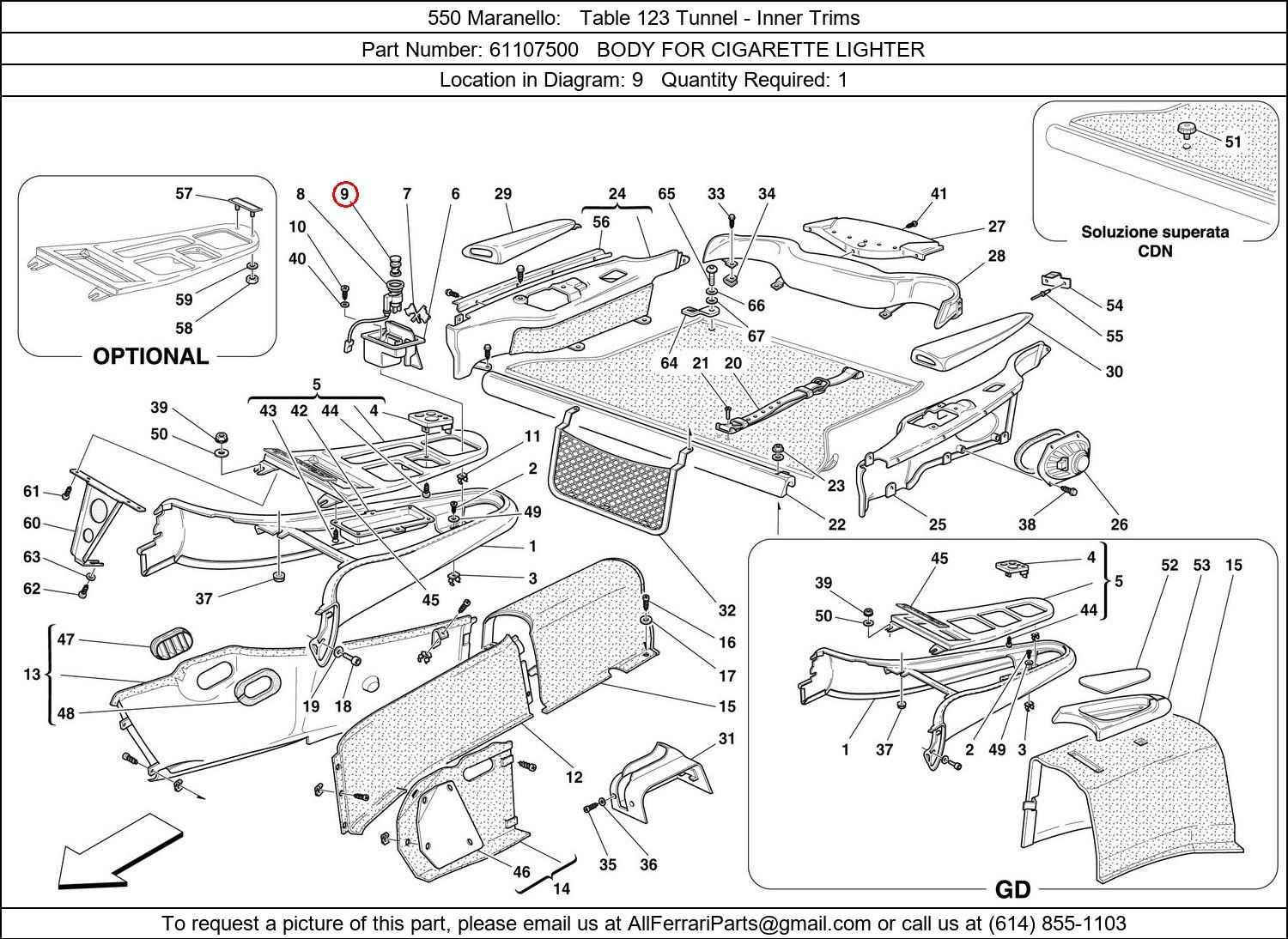 Ferrari Part 61107500