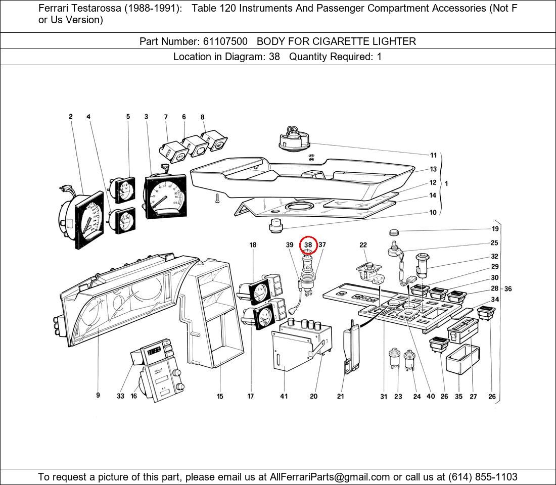 Ferrari Part 61107500