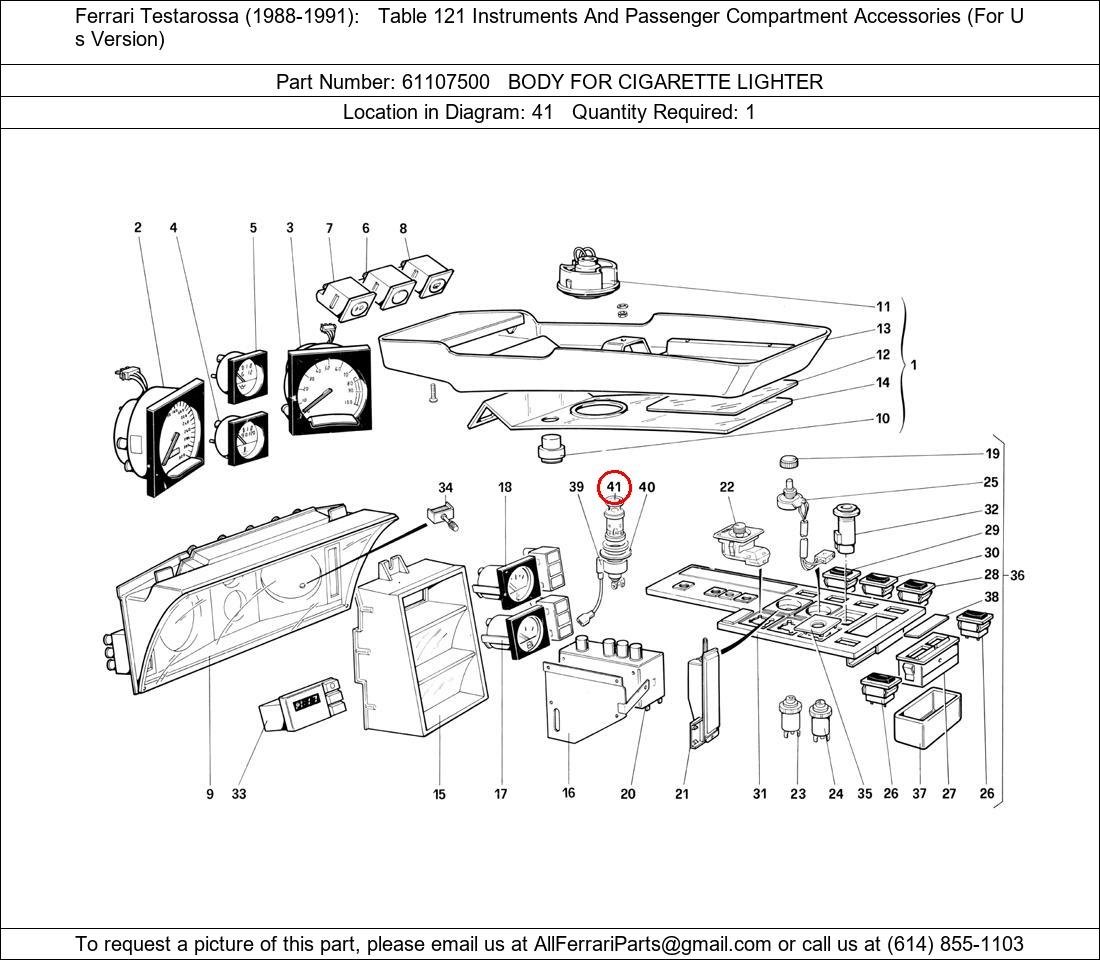 Ferrari Part 61107500