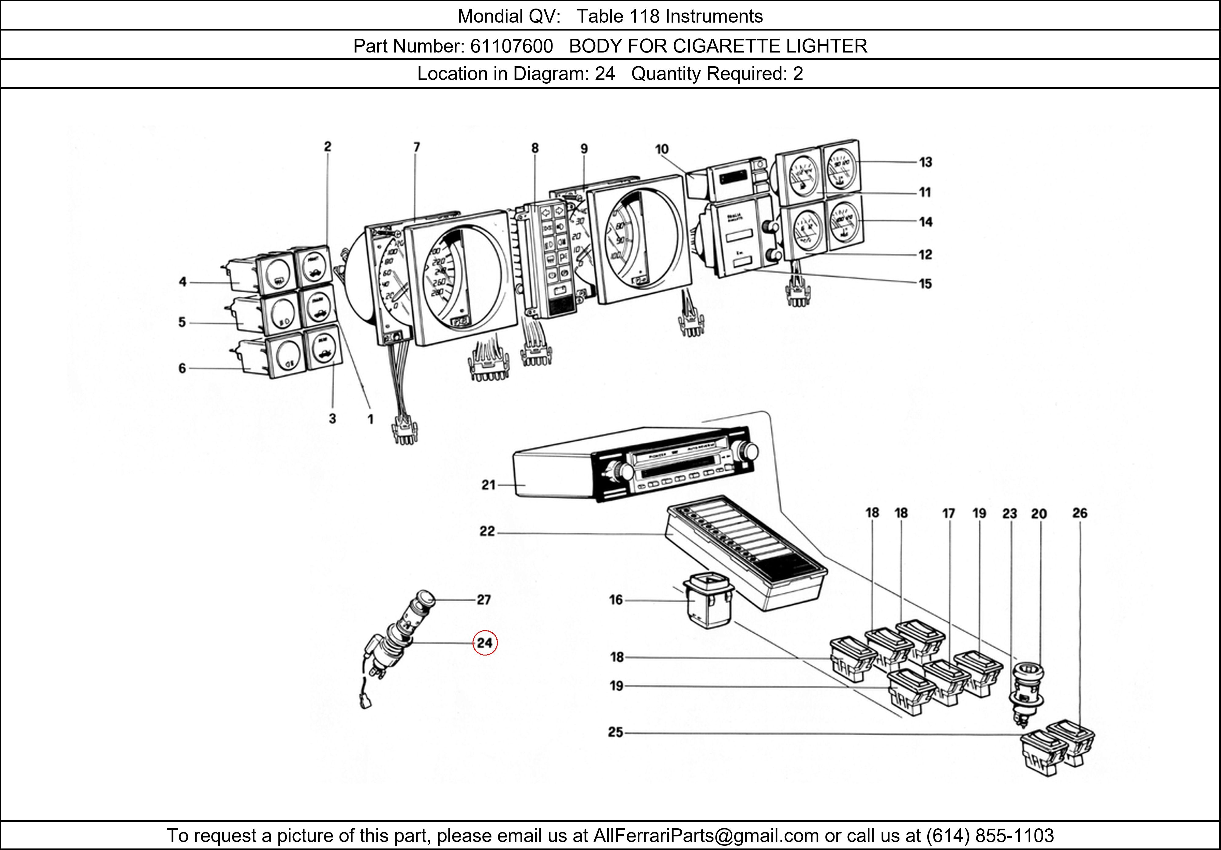 Ferrari Part 61107600