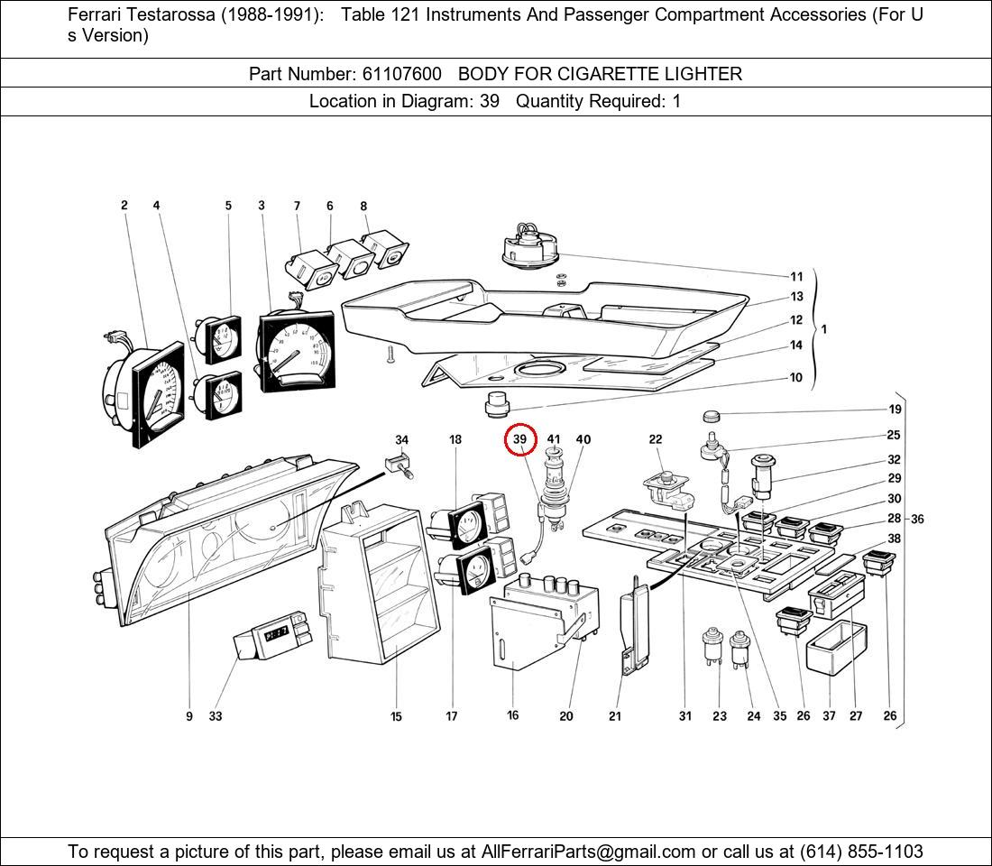 Ferrari Part 61107600