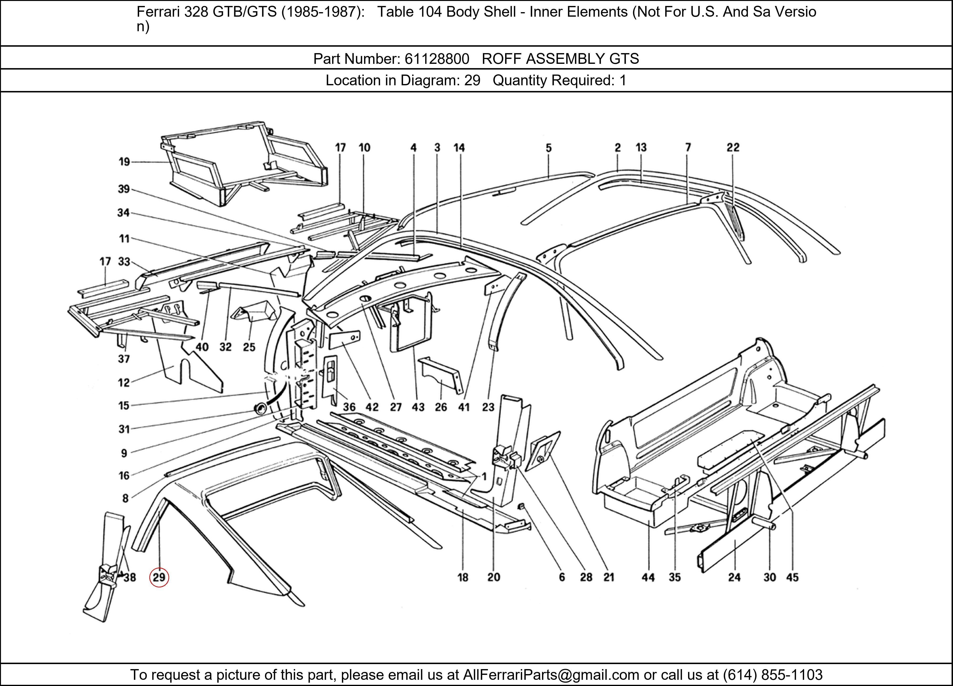 Ferrari Part 61128800