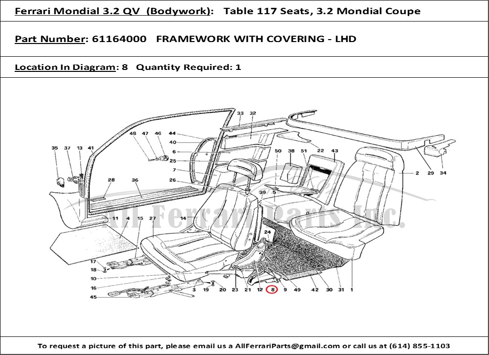 Ferrari Part 61164000