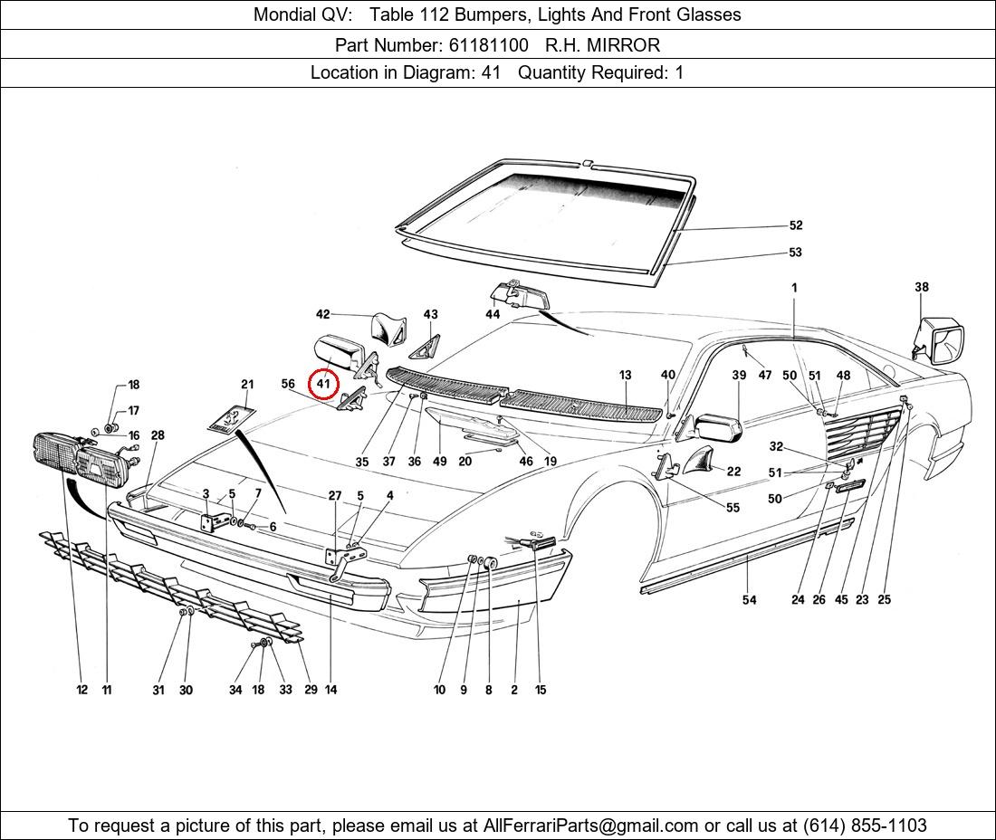 Ferrari Part 61181100