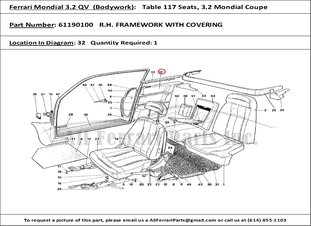 Ferrari Part 61190100