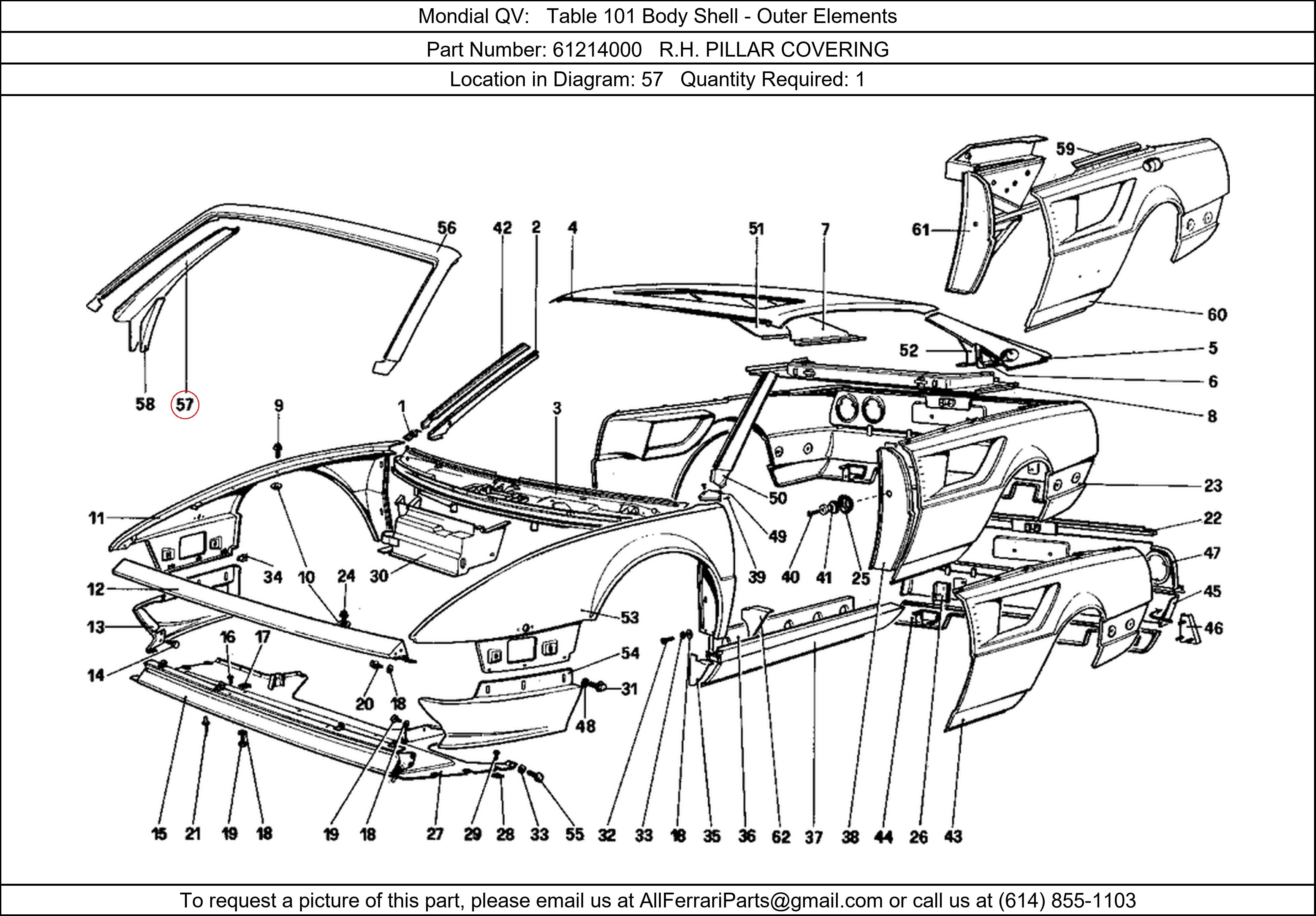 Ferrari Part 61214000