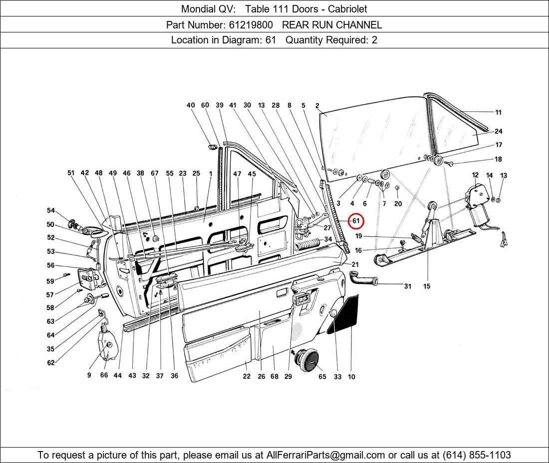 Ferrari Part 61219800