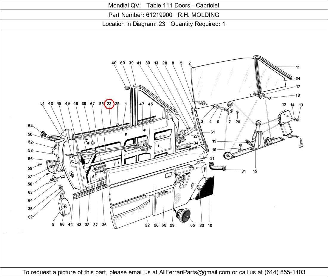 Ferrari Part 61219900