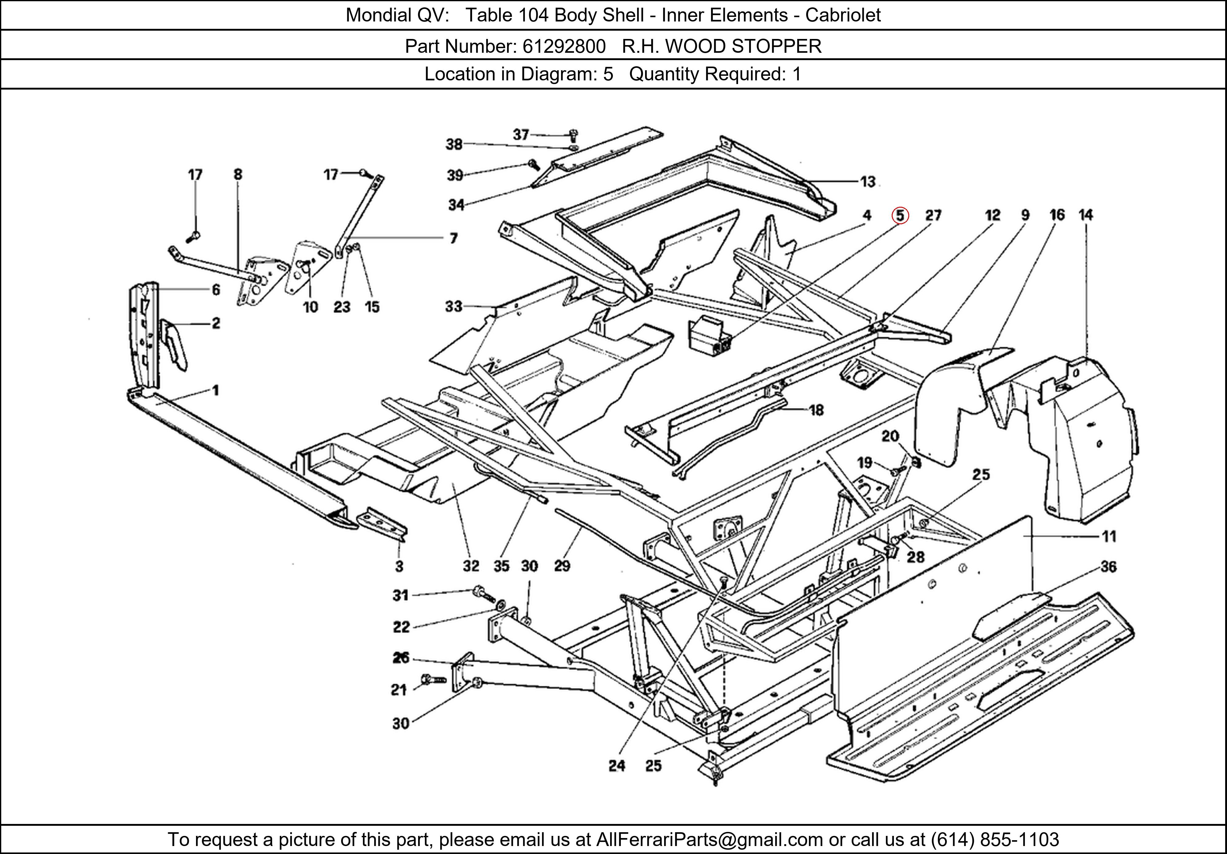 Ferrari Part 61292800