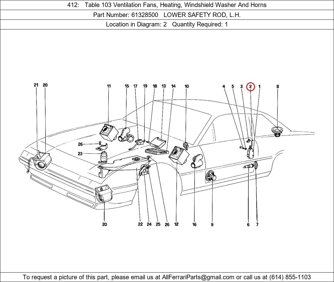 Ferrari Part 61328500