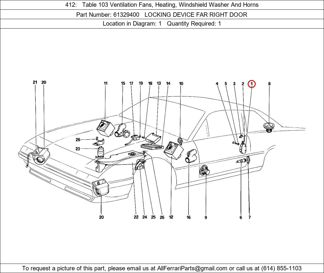 Ferrari Part 61329400