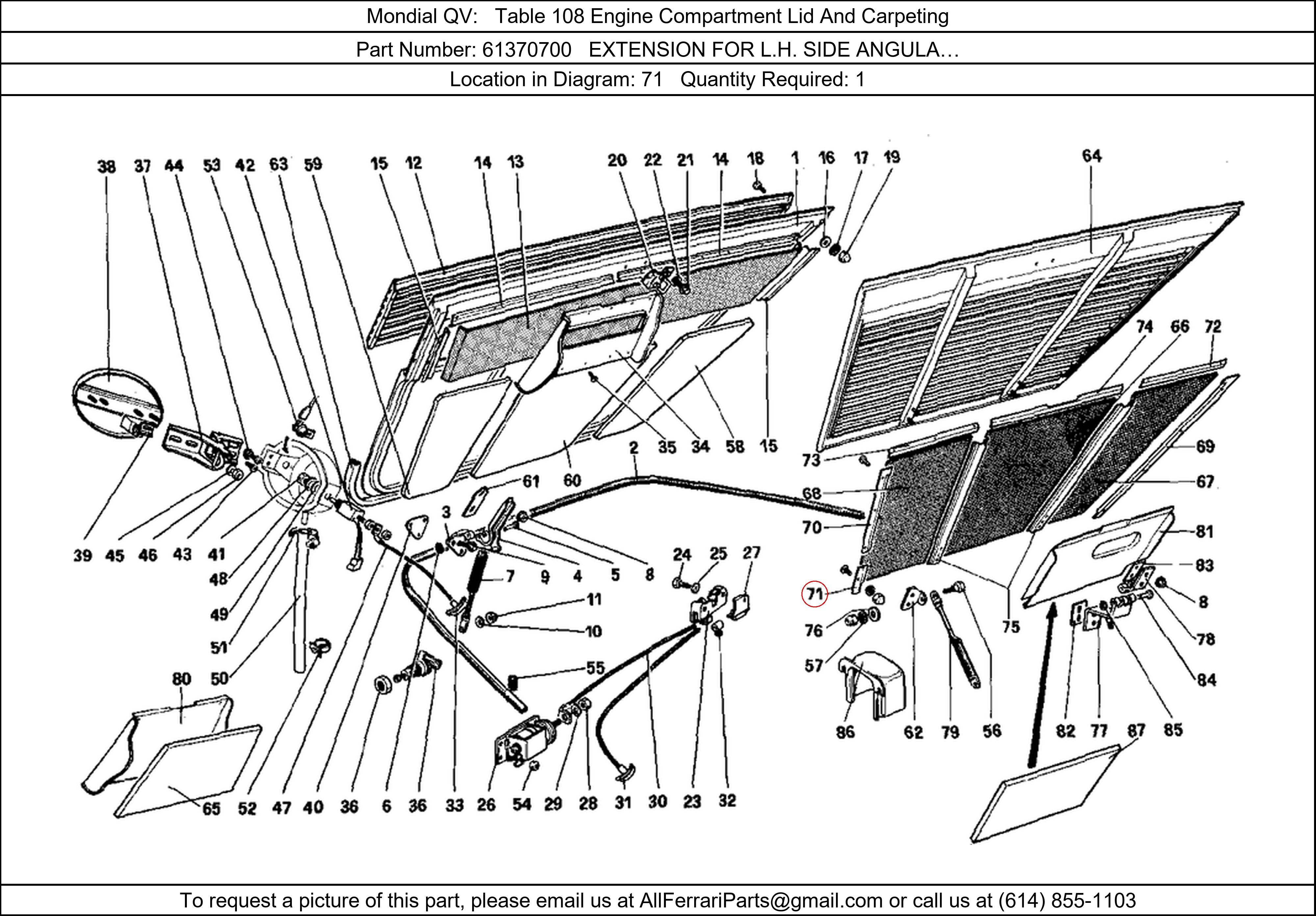 Ferrari Part 61370700