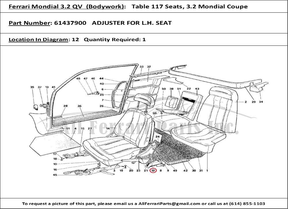 Ferrari Part 61437900