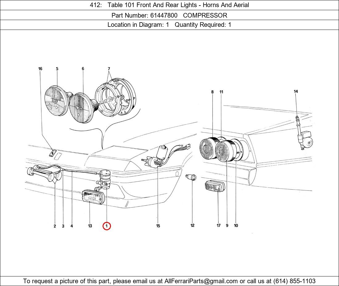 Ferrari Part 61447800