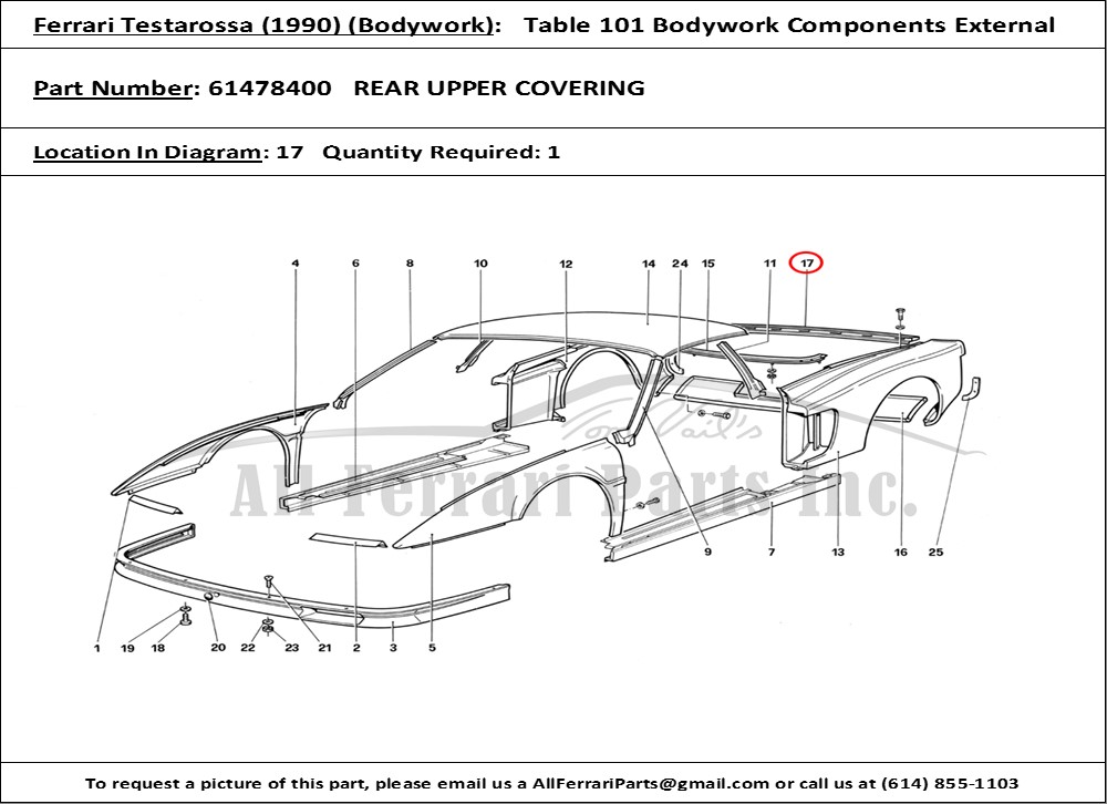 Ferrari Part 61478400