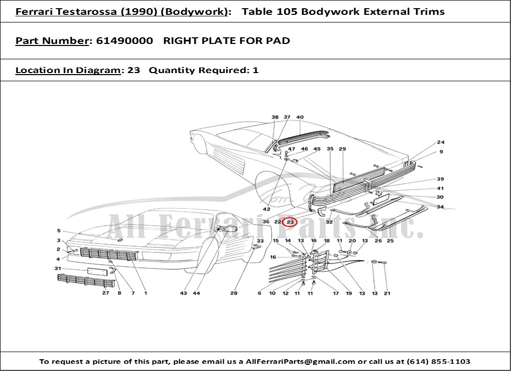 Ferrari Part 61490000