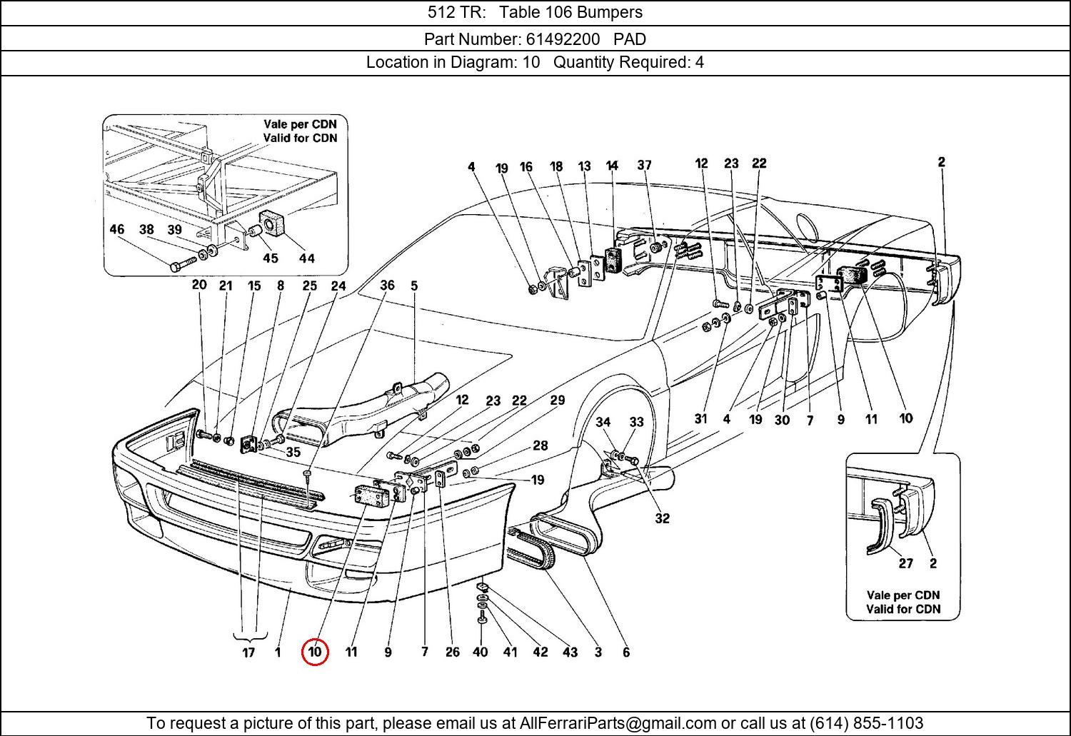 Ferrari Part 61492200