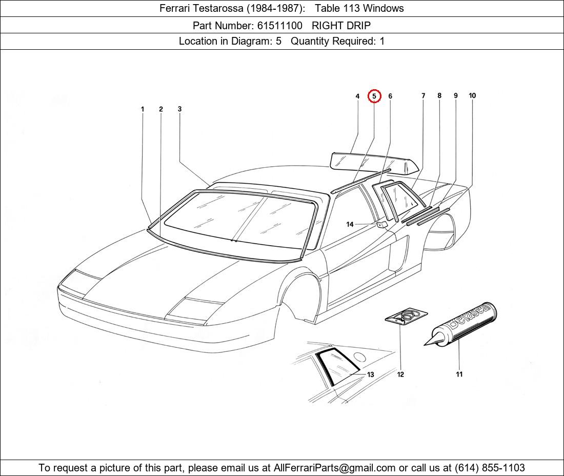 Ferrari Part 61511100