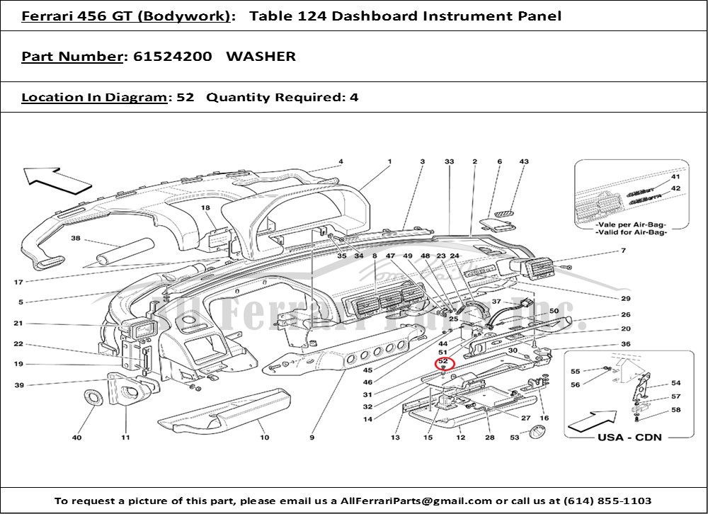 Ferrari Part 61524200