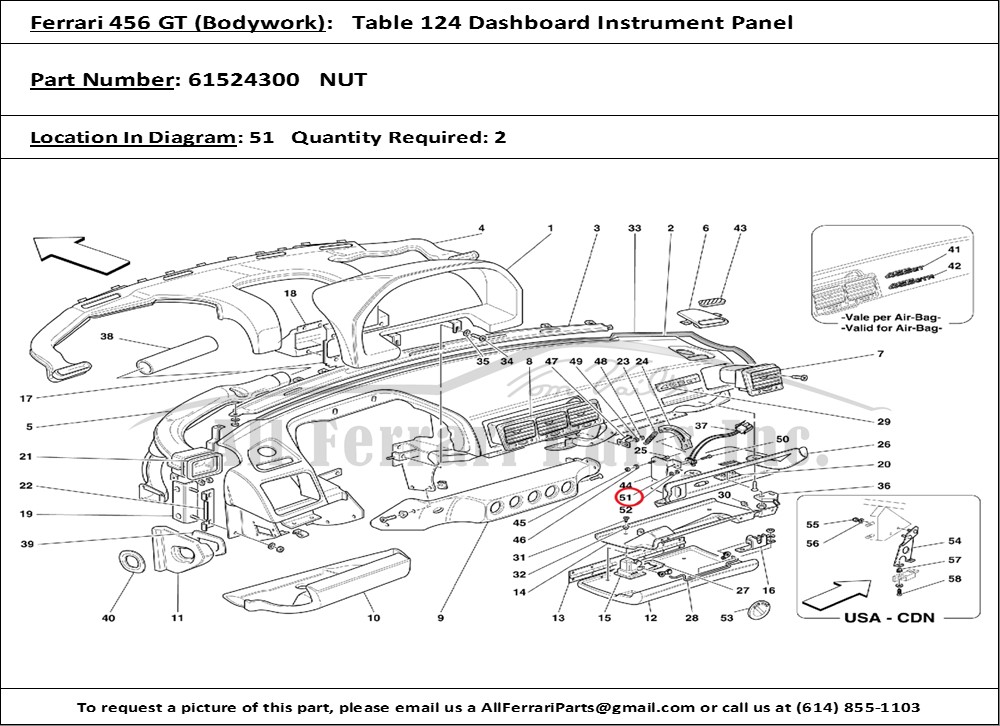 Ferrari Part 61524300