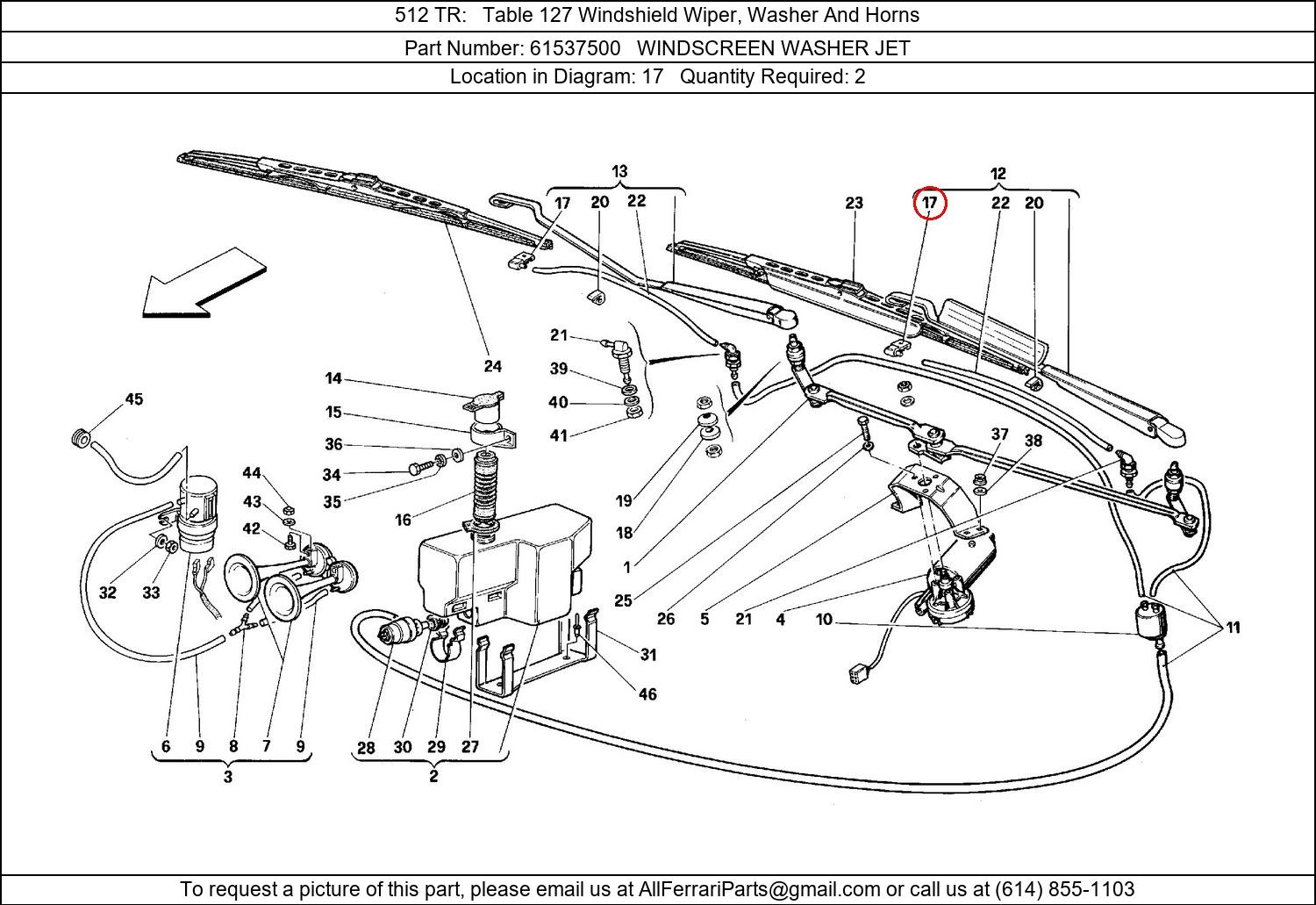 Ferrari Part 61537500