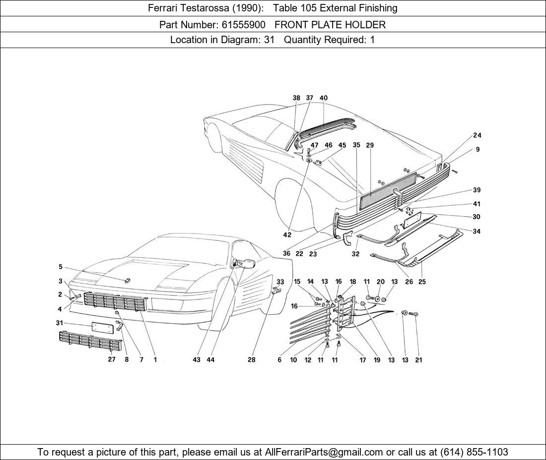 Ferrari Part 61555900