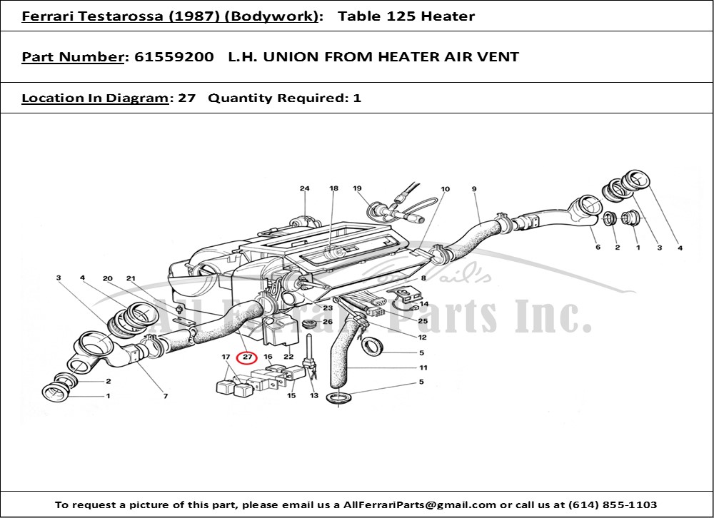 Ferrari Part 61559200