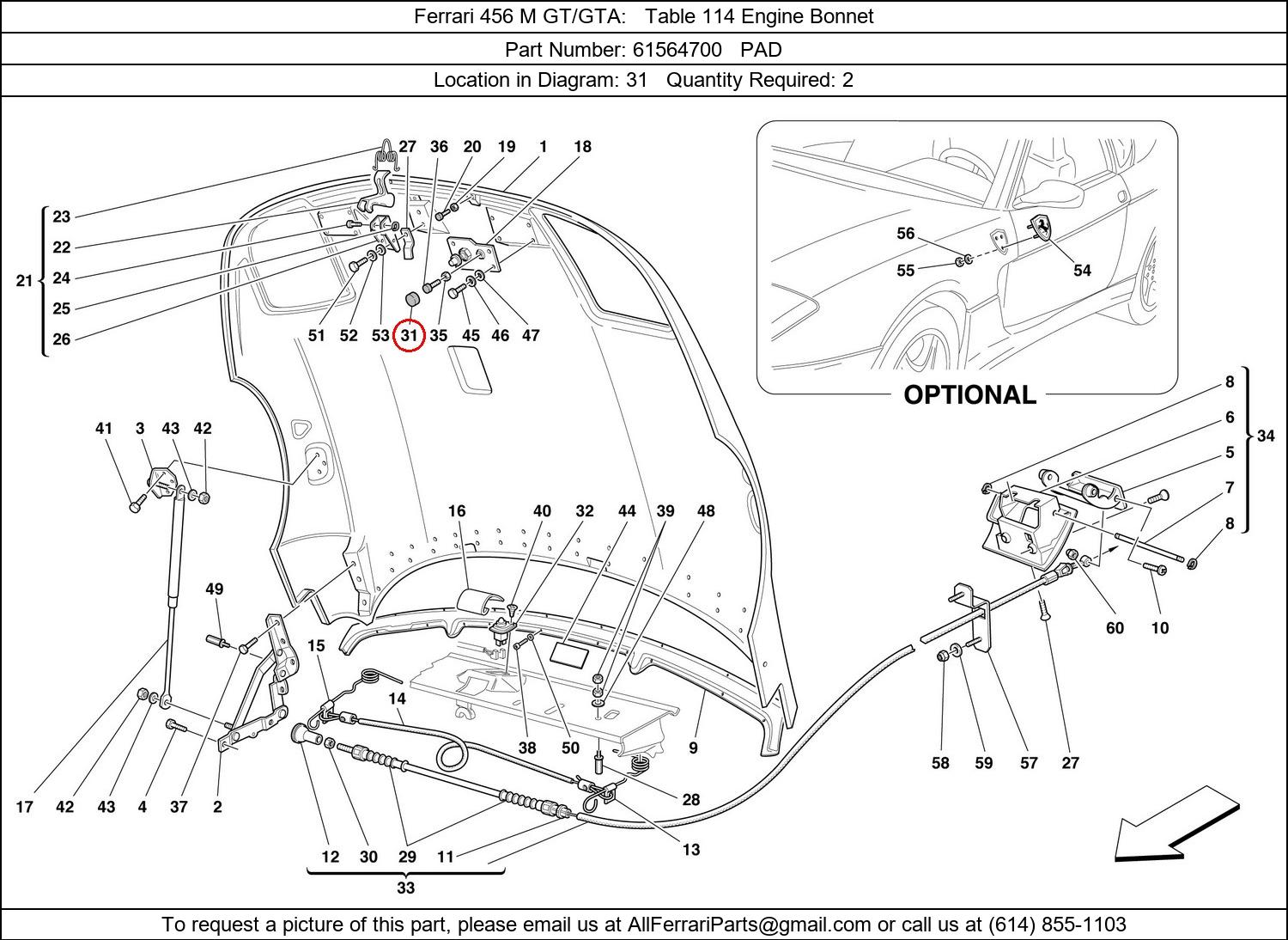 Ferrari Part 61564700