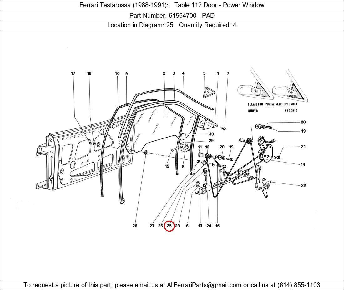 Ferrari Part 61564700