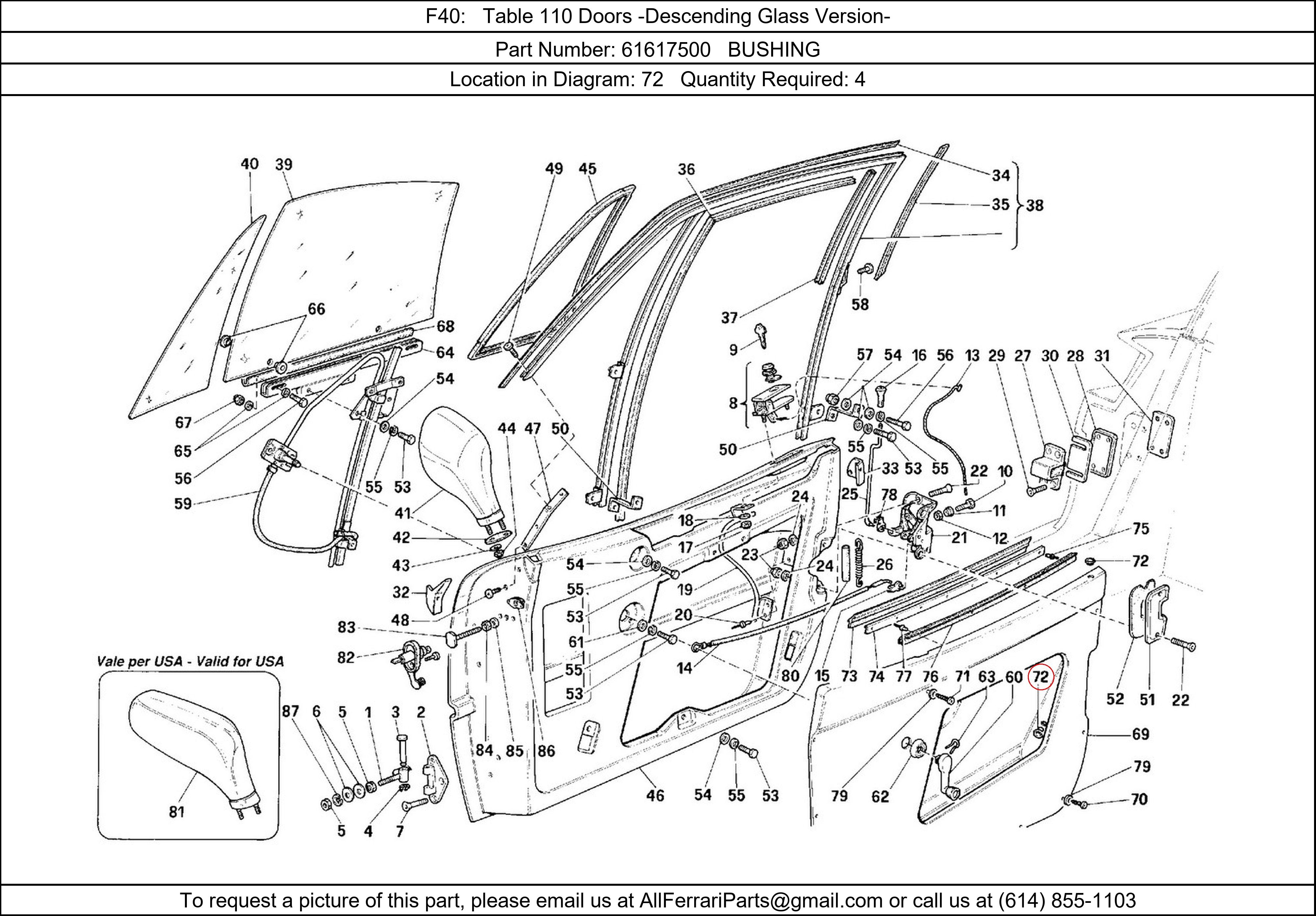 Ferrari Part 61617500