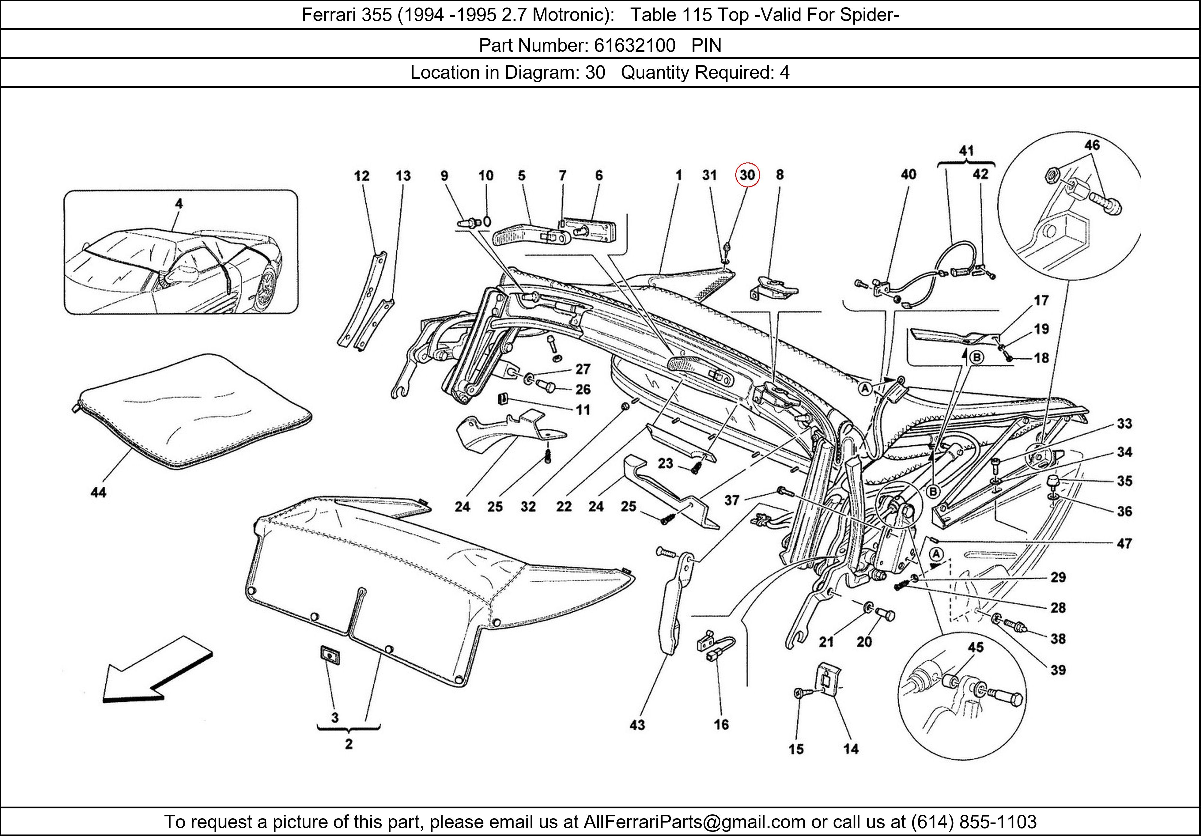 Ferrari Part 61632100