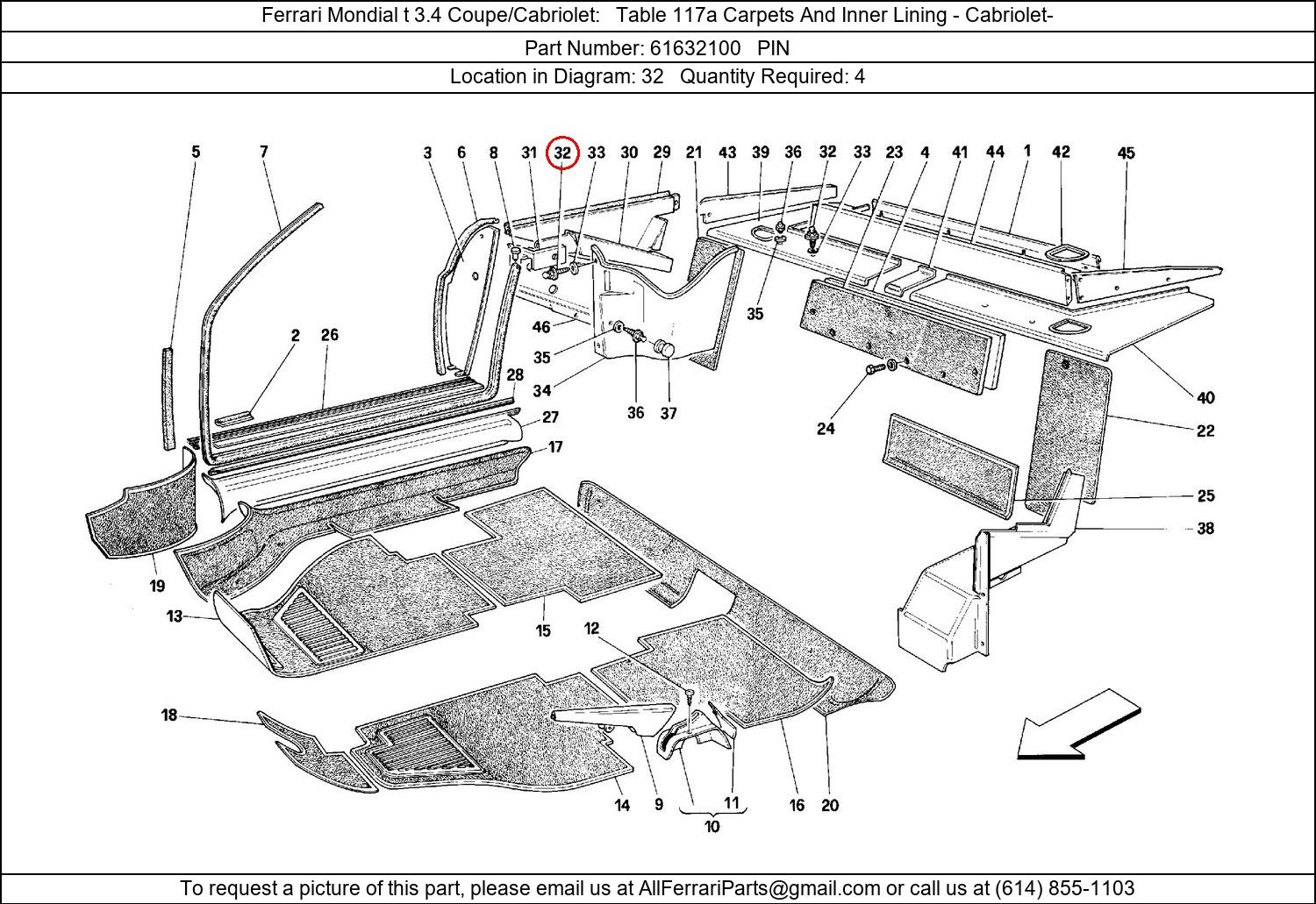 Ferrari Part 61632100