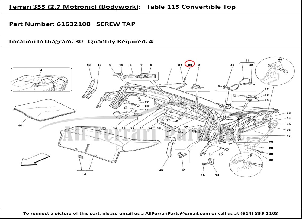 Ferrari Part 61632100