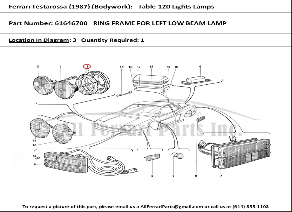 Ferrari Part 61646700