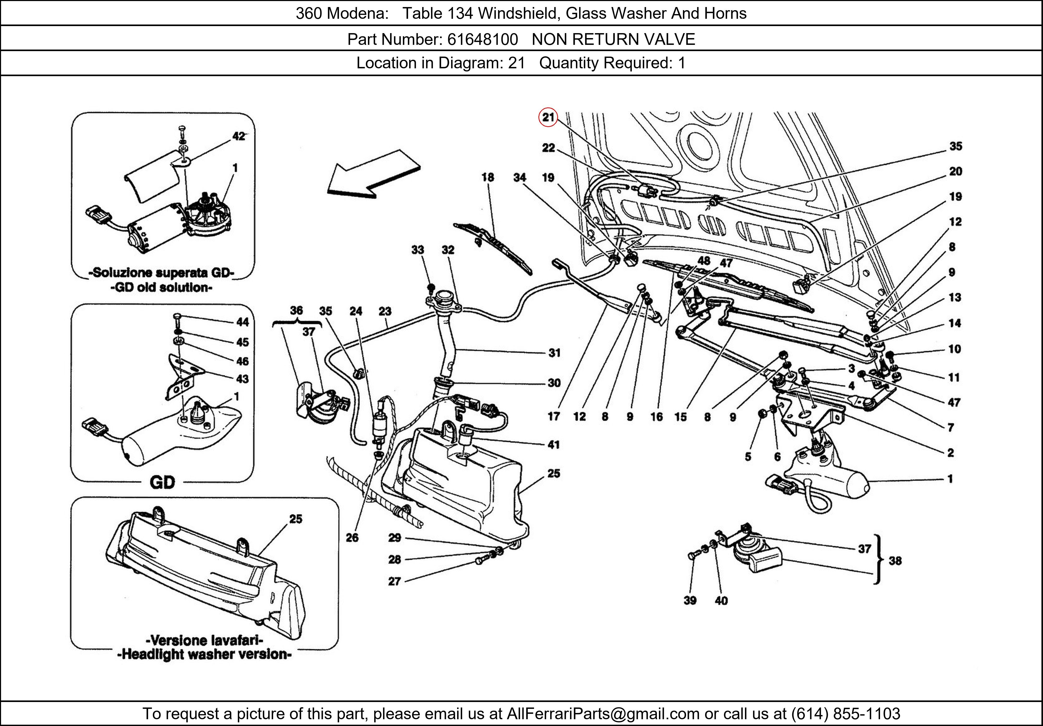 Ferrari Part 61648100