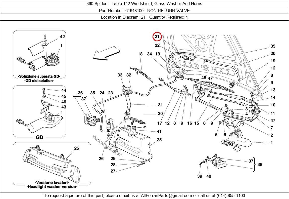 Ferrari Part 61648100