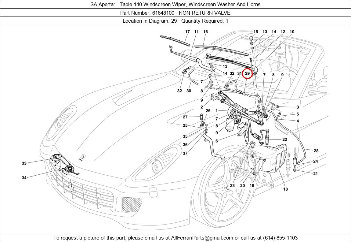 Ferrari Part 61648100