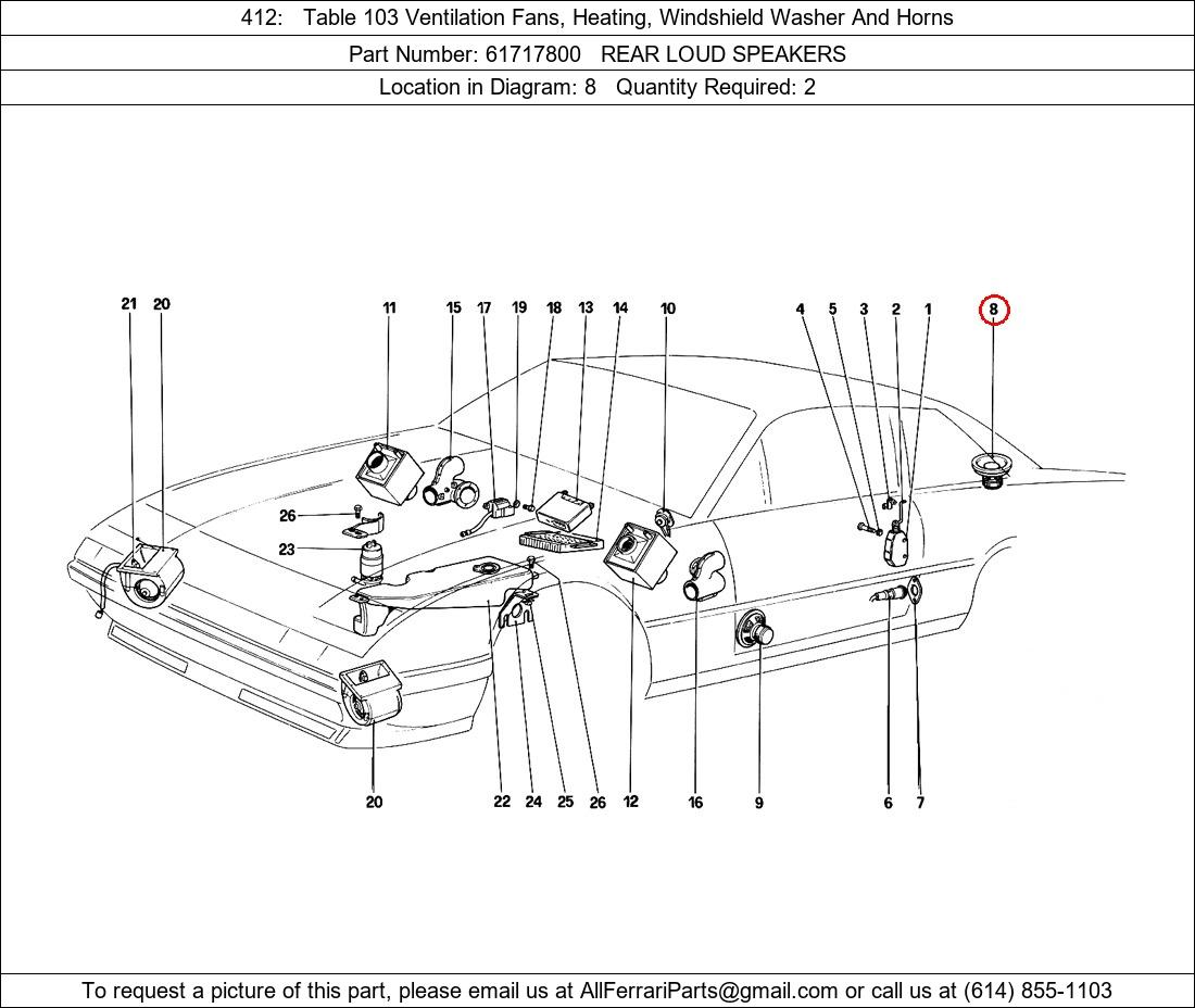 Ferrari Part 61717800