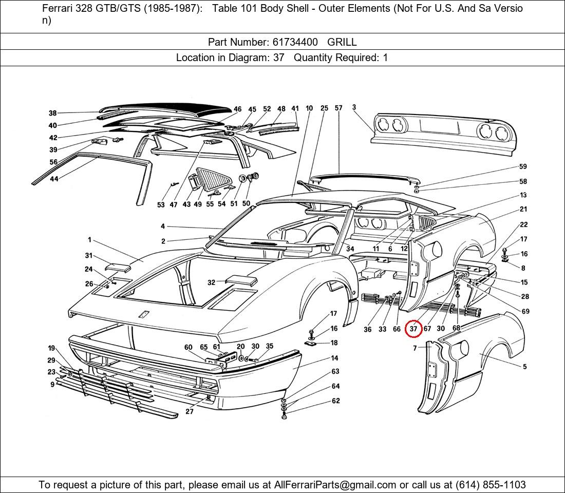 Ferrari Part 61734400