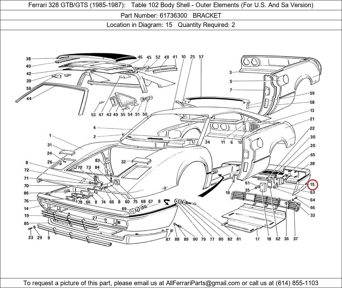 Ferrari Part 61736300