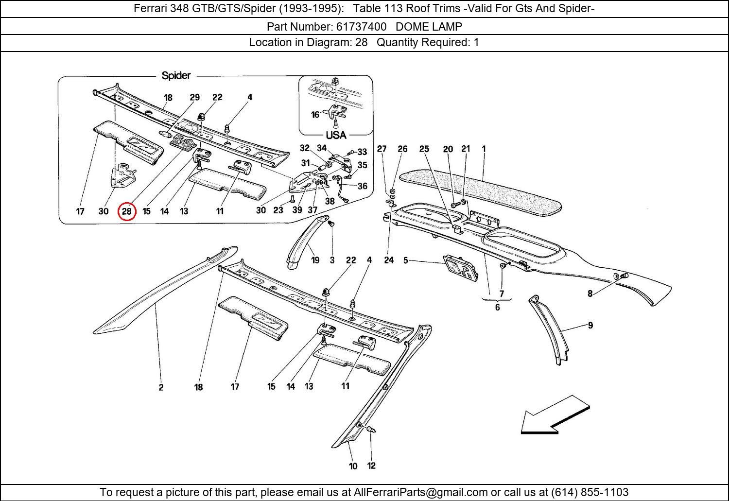 Ferrari Part 61737400