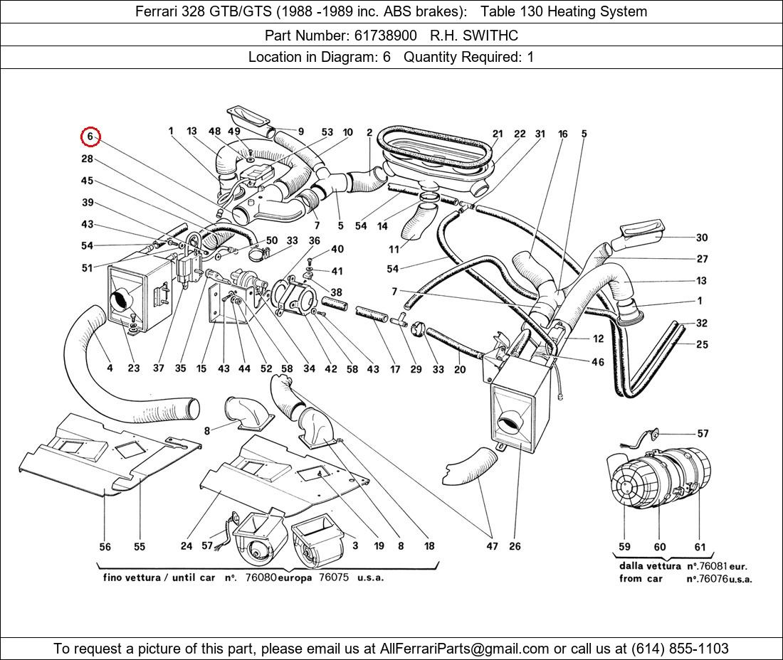 Ferrari Part 61738900