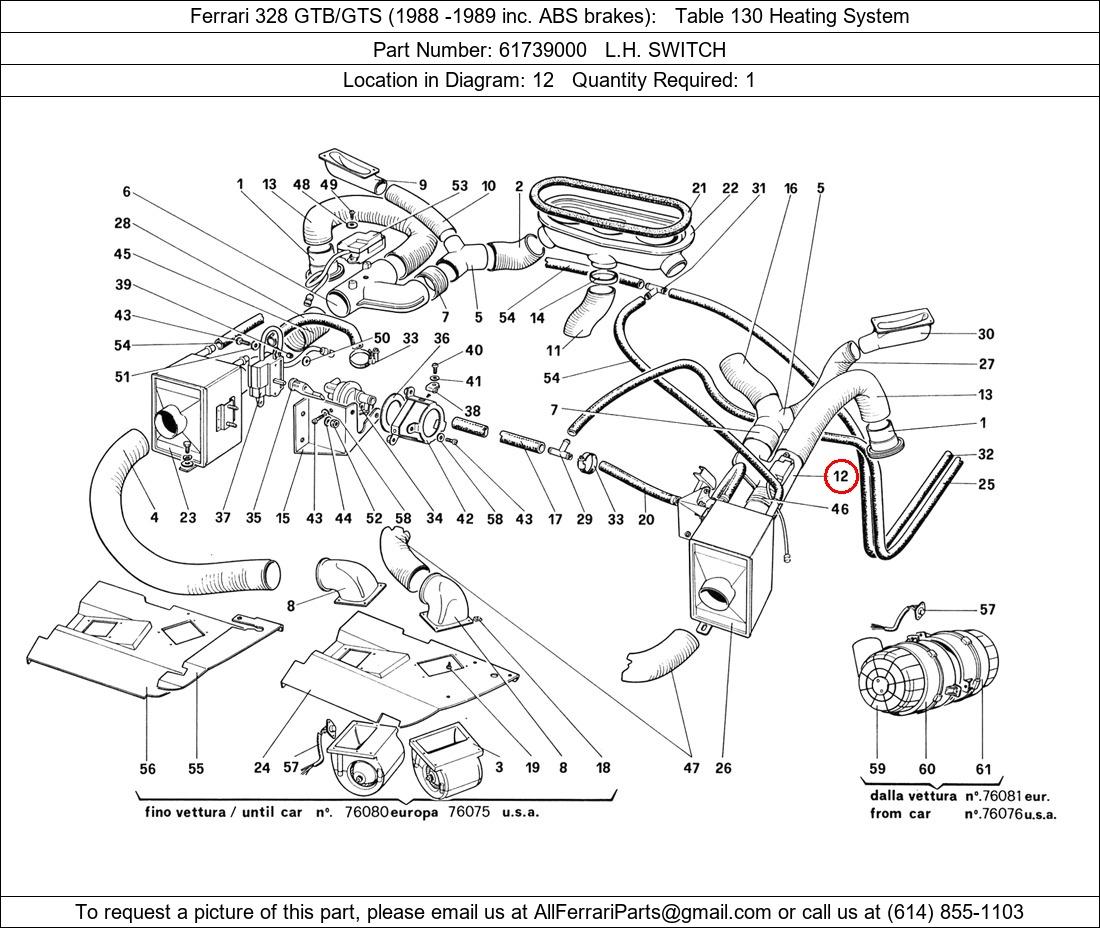 Ferrari Part 61739000