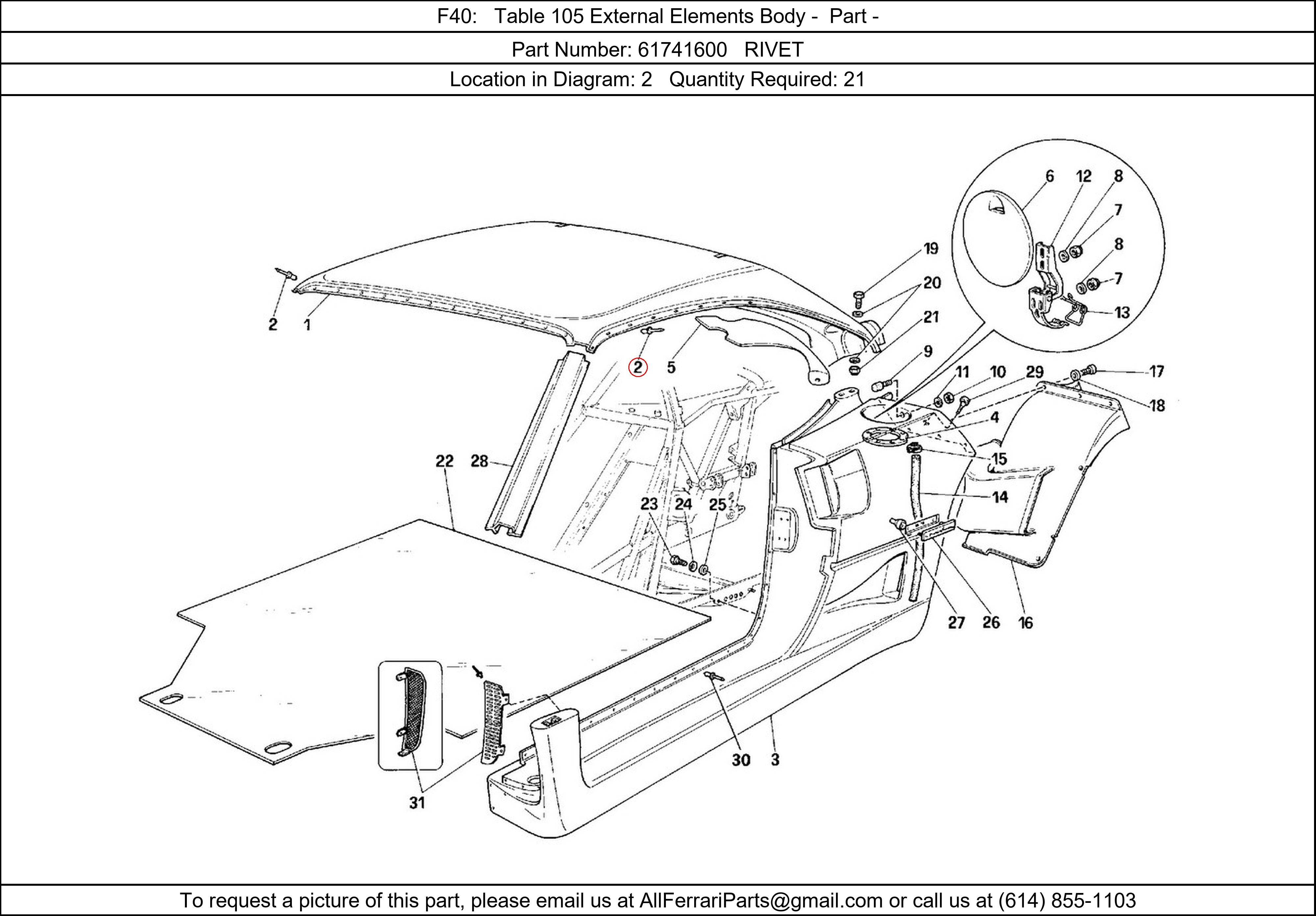 Ferrari Part 61741600