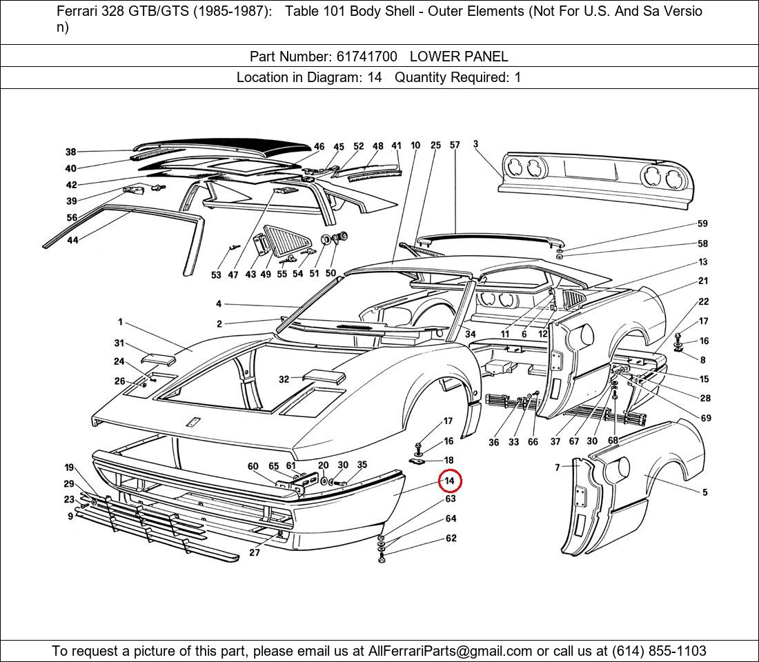 Ferrari Part 61741700