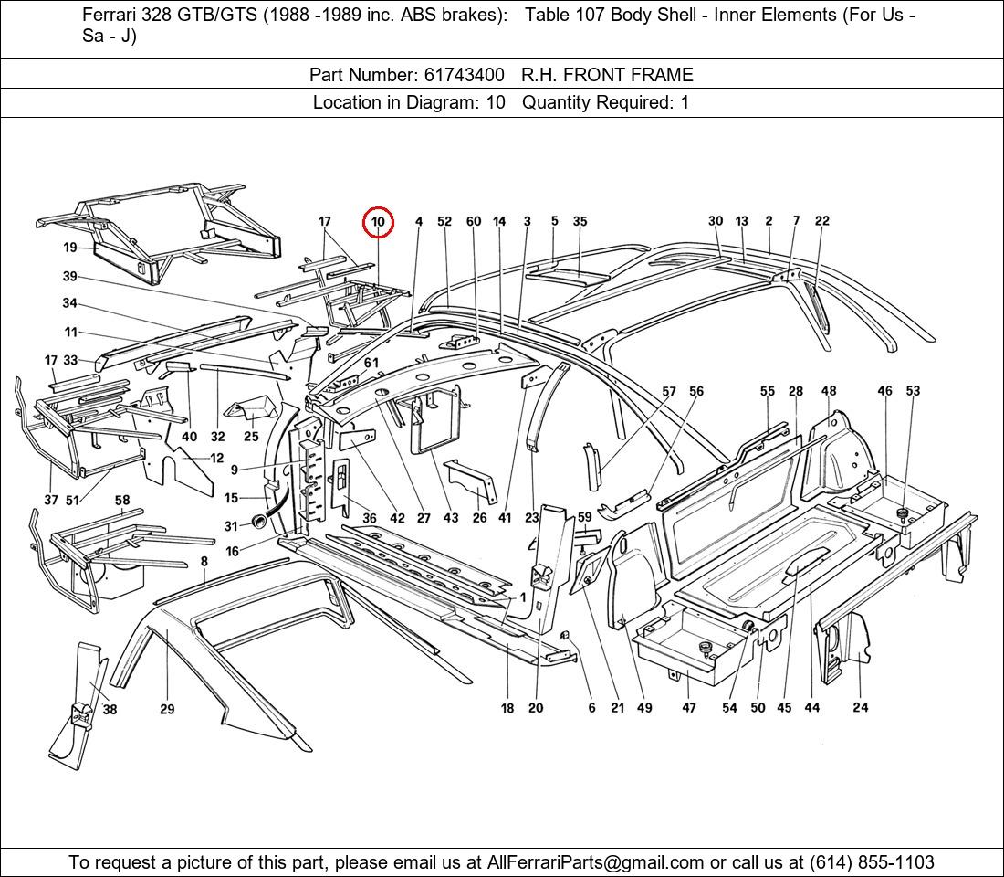 Ferrari Part 61743400