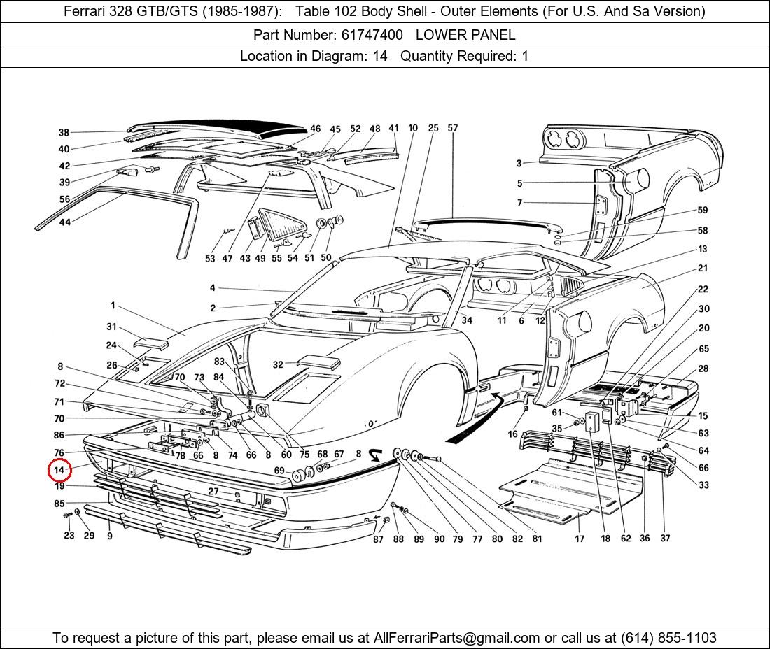 Ferrari Part 61747400