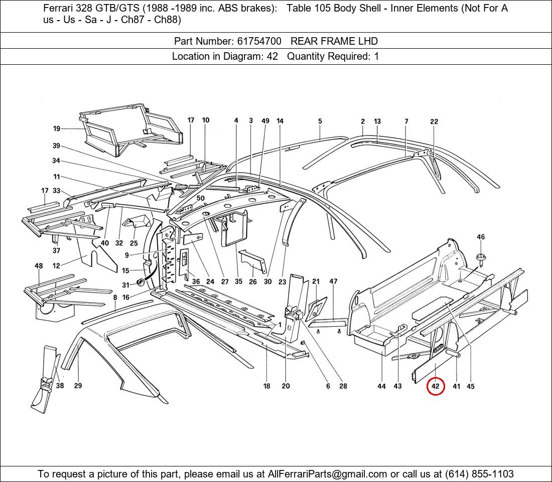 Ferrari Part 61754700