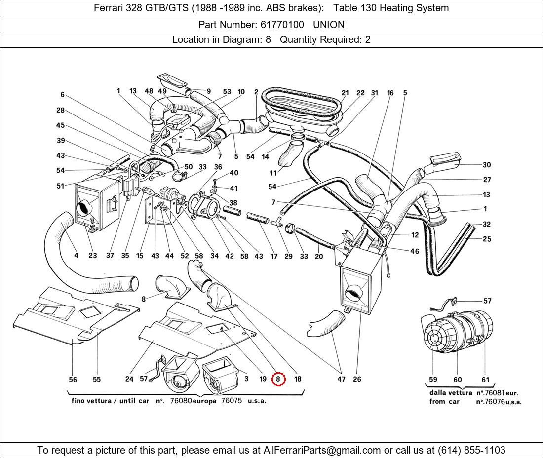 Ferrari Part 61770100